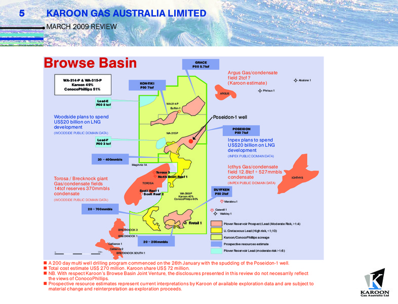 MARCH 2009 CORPORATE REVIEW – Karoon Gas Australia Ltd – slide 5