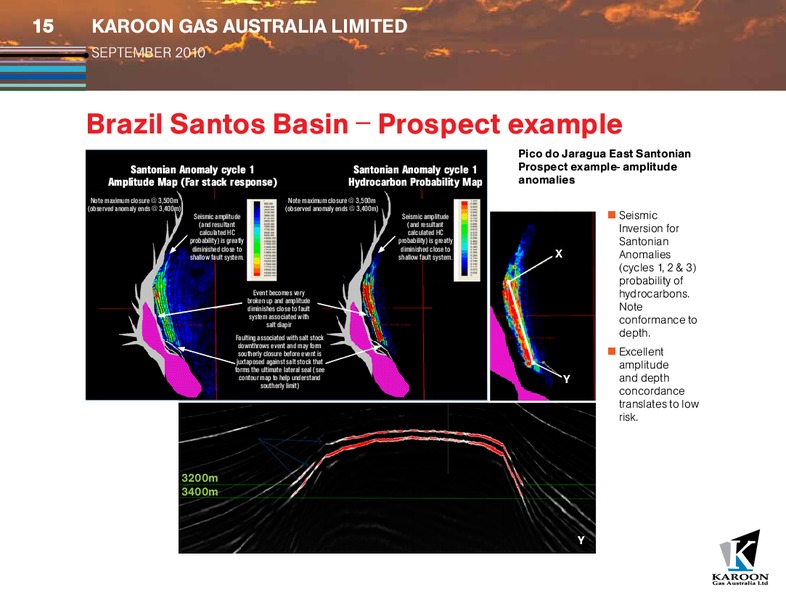 SEPTEMBER 2010 INVESTOR PRESENTATION – Karoon Gas Australia Ltd – slide 15