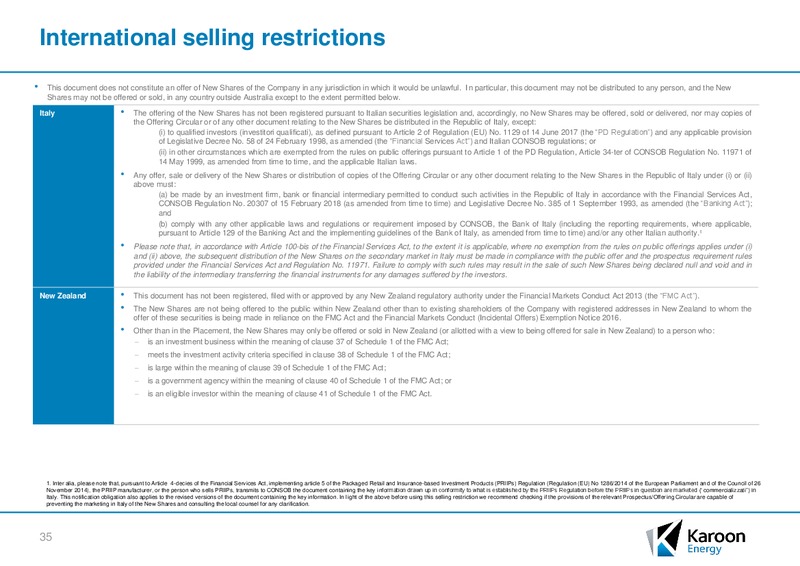 Acquisition of the Bauna Oil Field and Equity Raising – Karoon Gas Australia Ltd – slide 32