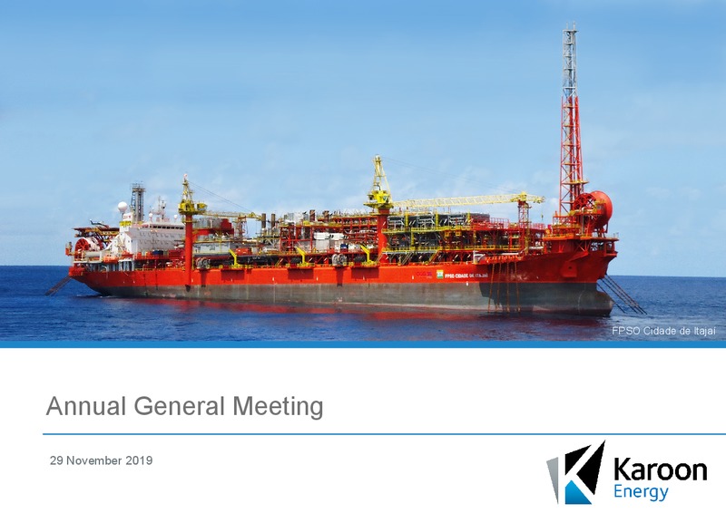 Annual General Meeting 2019 – Karoon Gas Australia Ltd – slide 1