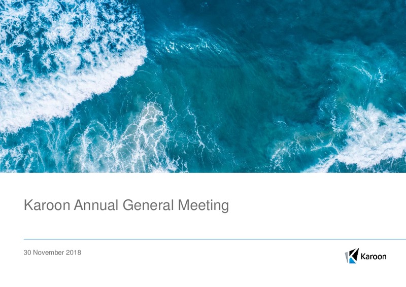 Annual General Meeting – Karoon Gas Australia Ltd – slide 1