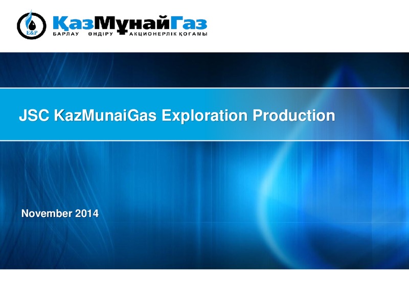 BAML Global Conference – Kazmunaigas Exploration Production – slide 1
