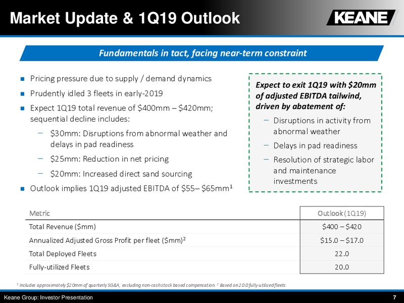 March 2019 Corporate Presentation – Keane Group – slide 8