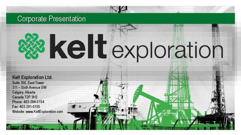 February 2019 Corporate Presentation – Kelt Exploration Ltd. – slide 61