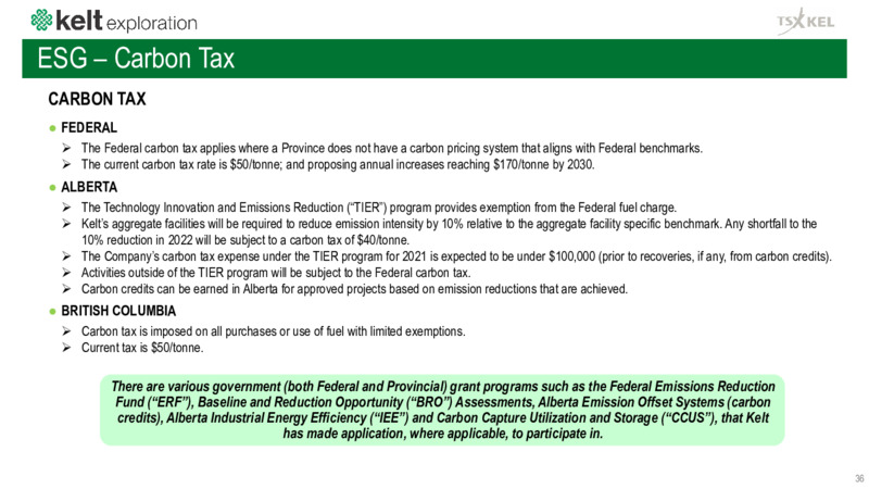 April 2022 Corporate Presentation – Kelt Exploration Ltd. – slide 36