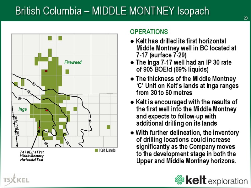 August 2016 Corporate Presentation – Kelt Exploration Ltd. – slide 29
