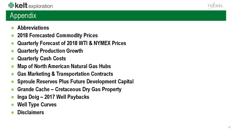 September 2018 Corporate Presentation – Kelt Exploration Ltd. – slide 43