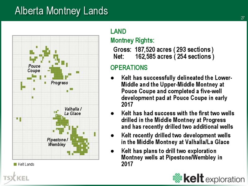 September 2017 Corporate Presentation – Kelt Exploration Ltd. – slide 28