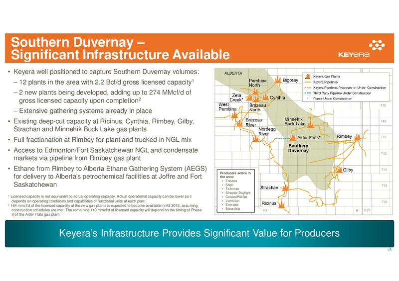 May 2015 Corporate Presentation – Keyera Corp. – slide 14