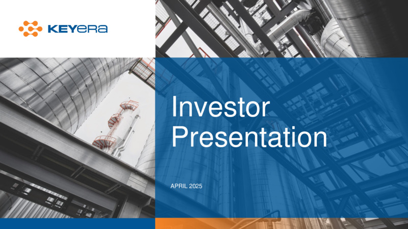 April 2025 Presentation – Keyera Corp. – slide 1