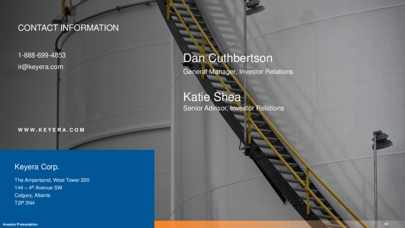 April 2025 Presentation – Keyera Corp. – slide 19