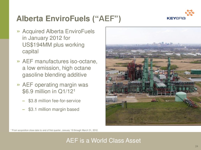 June 2012 Investor Presentation – Keyera Corp. – slide 23
