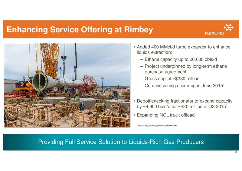 TD SECURITIES CALGARY ENERGY CONFERENCE – Keyera Corp. – slide 15