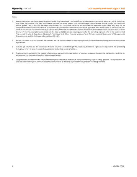 2Q 2025 Report – Keyera Corp. – slide 7