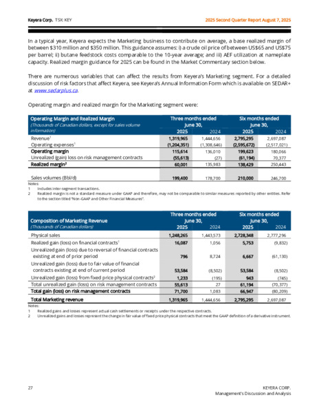 2Q 2025 Report – Keyera Corp. – slide 27