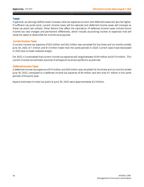 2Q 2025 Report – Keyera Corp. – slide 34