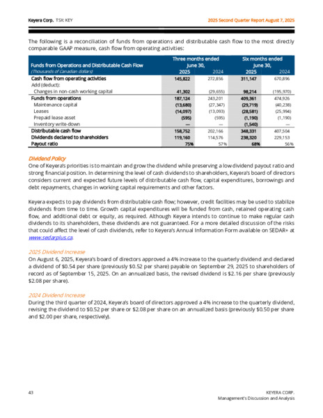 2Q 2025 Report – Keyera Corp. – slide 43