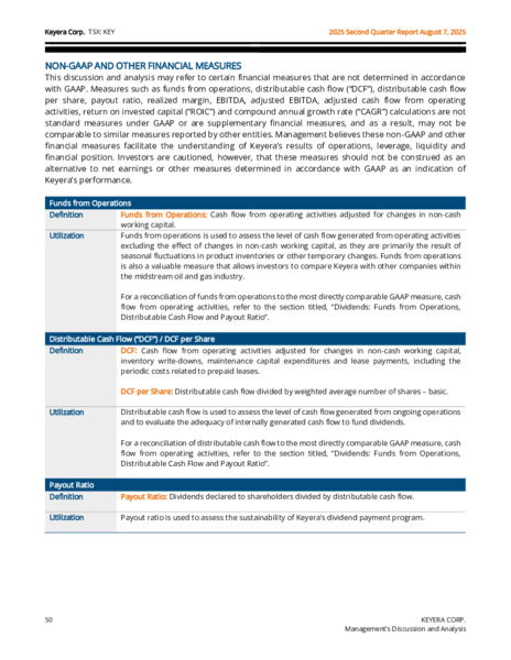 2Q 2025 Report – Keyera Corp. – slide 50