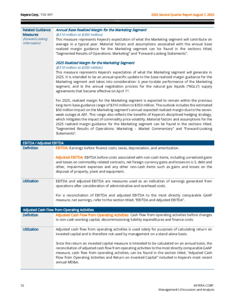2Q 2025 Report – Keyera Corp. – slide 52