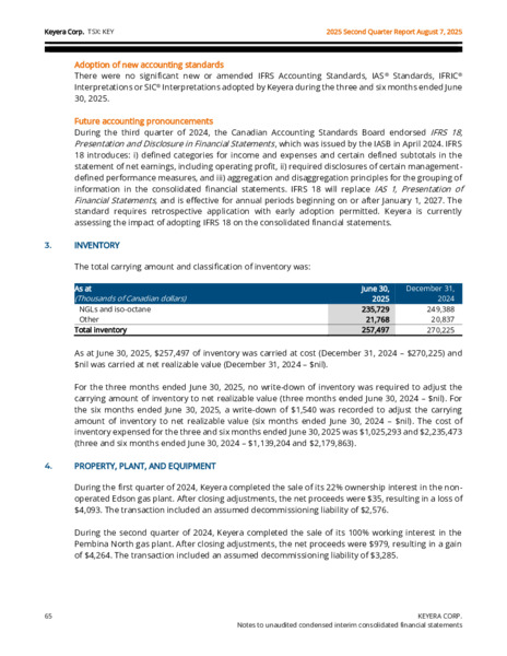 2Q 2025 Report – Keyera Corp. – slide 65