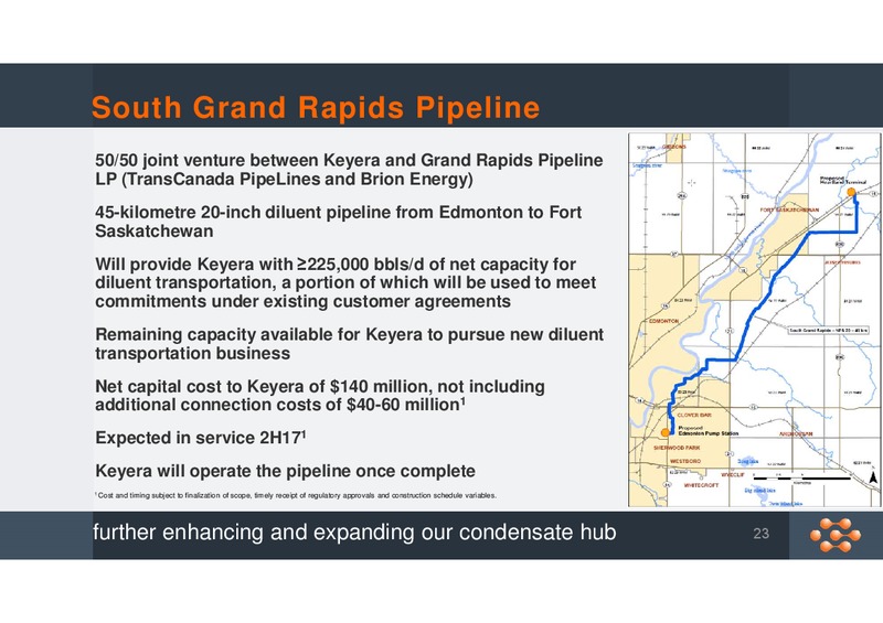 3Q 2015 Corporate Profile – Keyera Corp. – slide 22