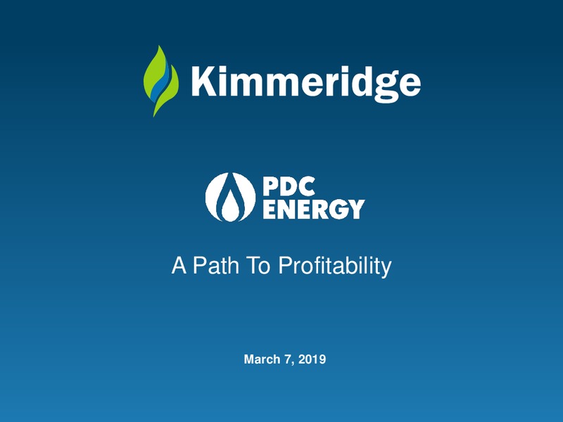 March 7 2019 Presentation – Kimmeridge Energy – slide 1