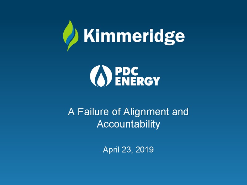 April 23 2019 Presentation – Kimmeridge Energy – slide 1