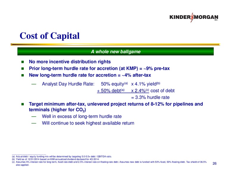 JP Morgan Energy Infrastructure Forum – KINDER MORGAN MANAGEMENT LLC – slide 25