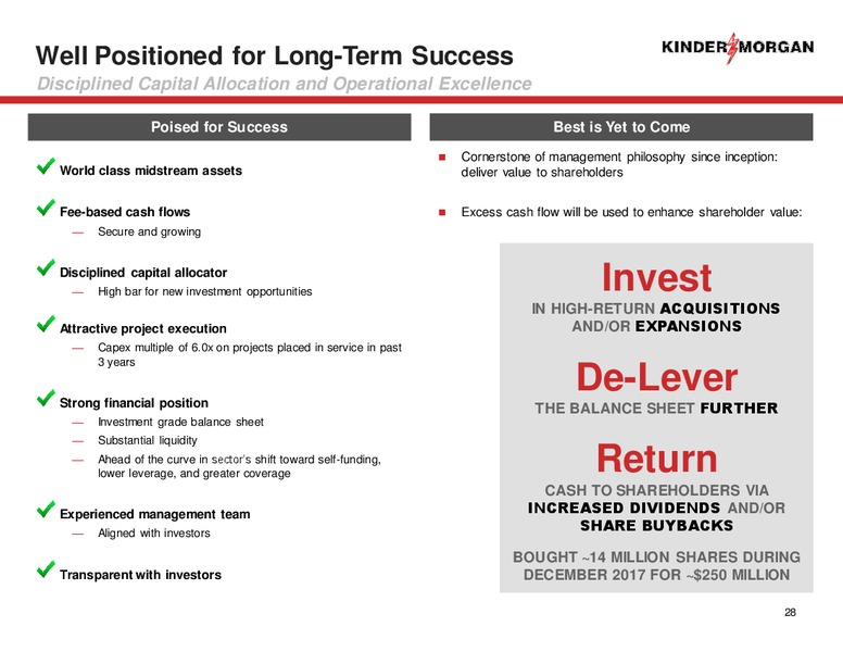 2018 Analyst Day – Kinder Morgan, Inc. – slide 26