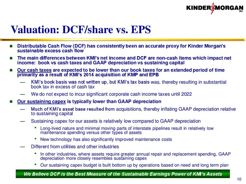 Kinder Morgan Analyst Conference 2016 – Kinder Morgan, Inc. – slide 10