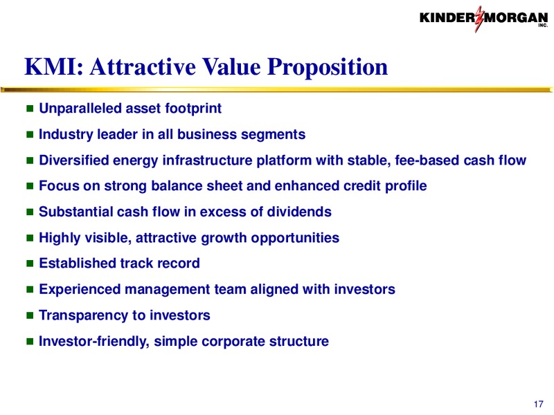Tudor Pickering Holt Hotter 'N Hell Energy Conference – Kinder Morgan, Inc. – slide 16