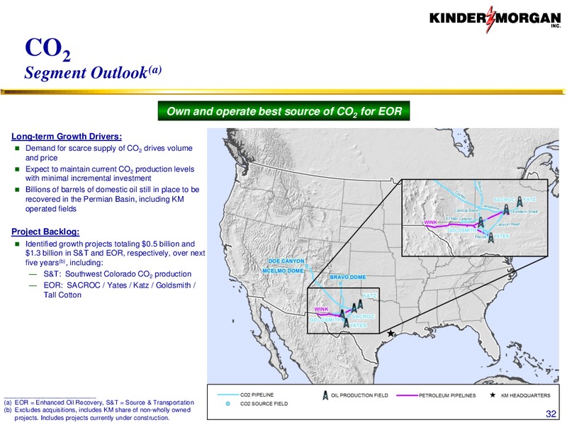 August 2016 Company Update – Kinder Morgan, Inc. – slide 31
