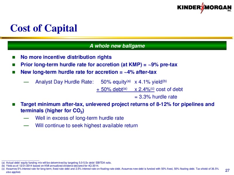 UBS Best of Americas Conference – Kinder Morgan, Inc. – slide 26