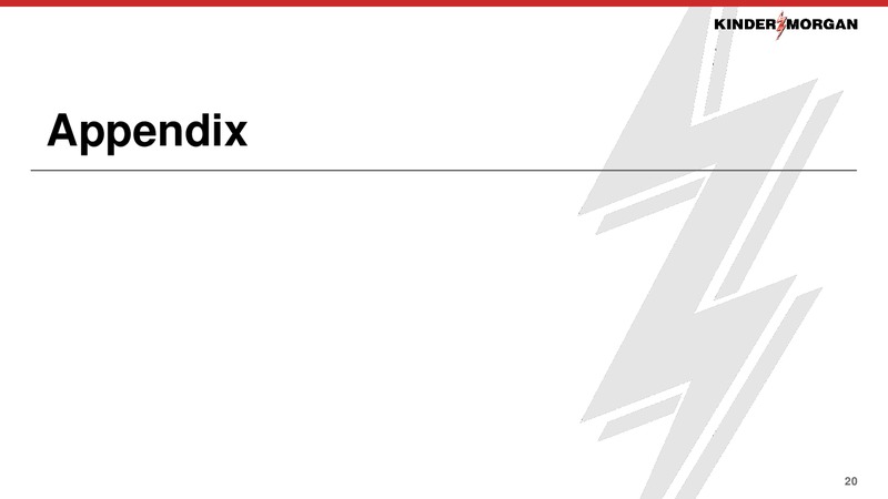 November 2019 Investor Presentation – Kinder Morgan, Inc. – slide 18