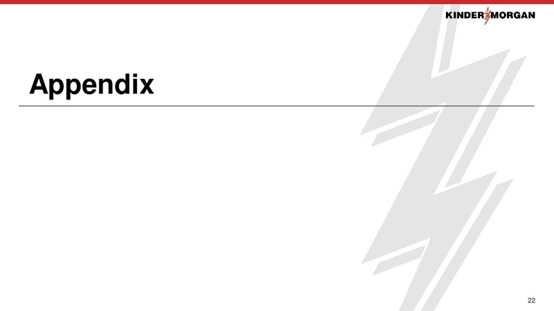 December 2018 Investor Presentation – Kinder Morgan, Inc. – slide 21
