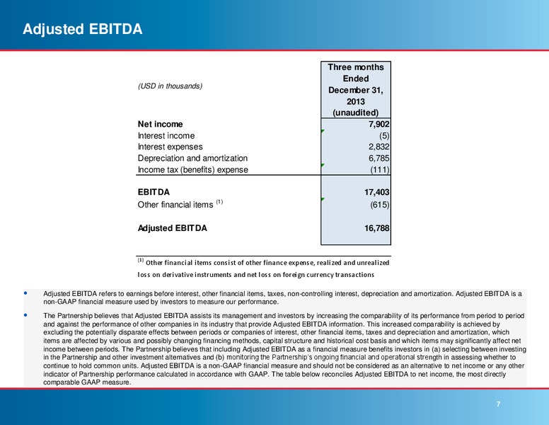 Q4 2013 RESULTS – Knot Offshore Partners Lp – slide 6