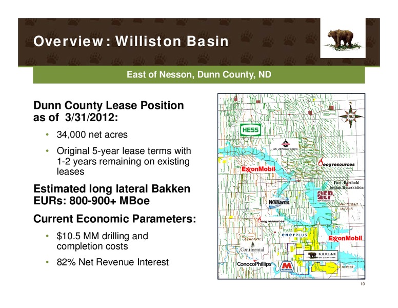 JUNE 2012 INVESTOR PRESENTATION – Kodiak Oil & Gas Corp. – slide 9