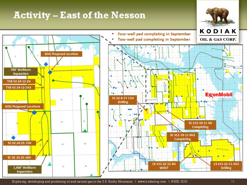 September 2011 Corporate Presentation – Kodiak Oil & Gas Corp. – slide 10