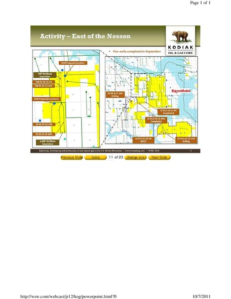 Johnson Rice & Company Energy Conference – Kodiak Oil & Gas Corp. – slide 11