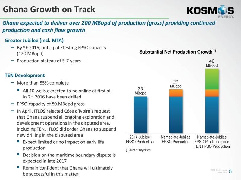 2015 RBC Capital Markets Global Power Conference – Kosmos Energy – slide 4