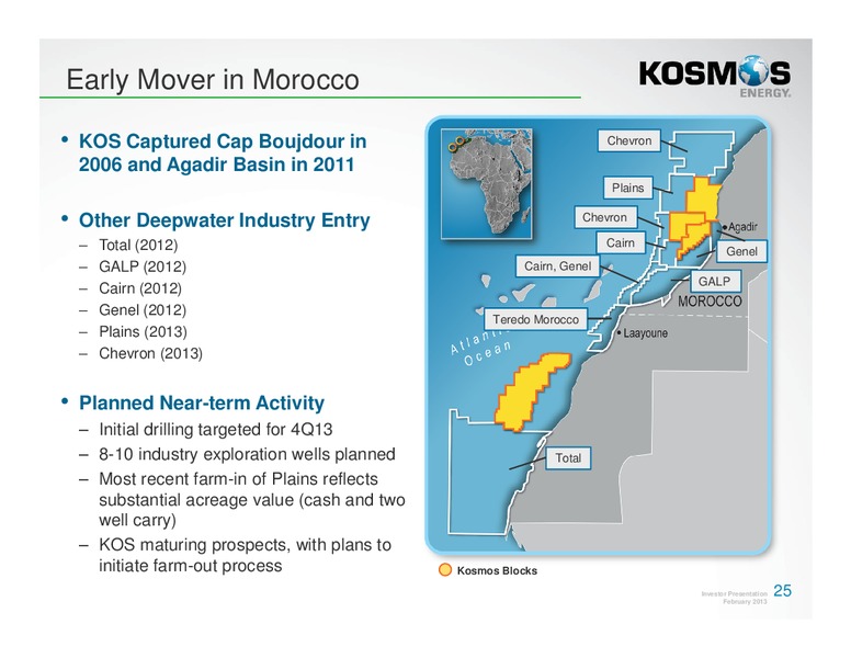 February 2013 Investor Presentation – Kosmos Energy – slide 24
