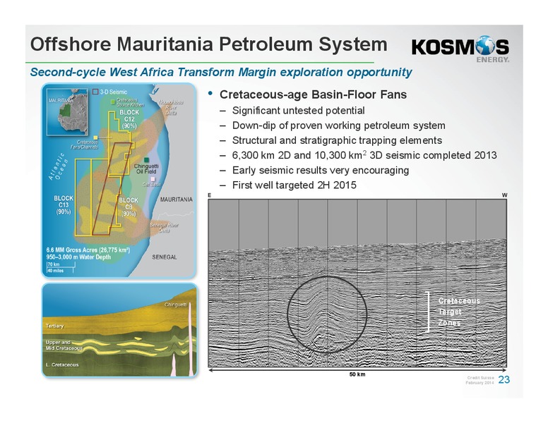 Credit Suisse Energy Summit – Kosmos Energy – slide 22