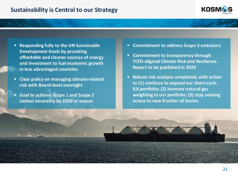 4Q FY 2019 Results – Kosmos Energy – slide 21