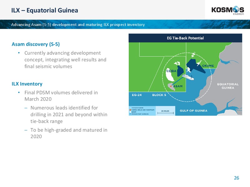 4Q FY 2019 Results – Kosmos Energy – slide 26