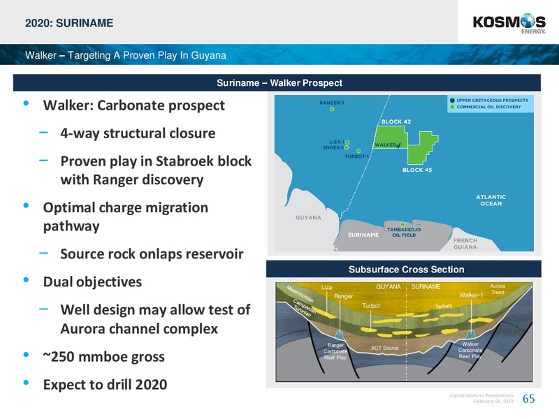 4Q 2018 Earnings Conference – Kosmos Energy – slide 65