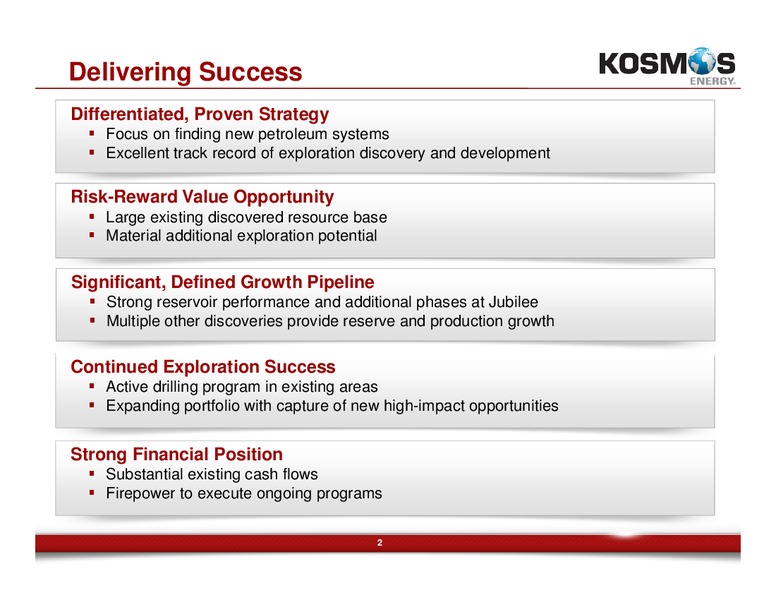 Howard Weil Energy Conference – Kosmos Energy – slide 2
