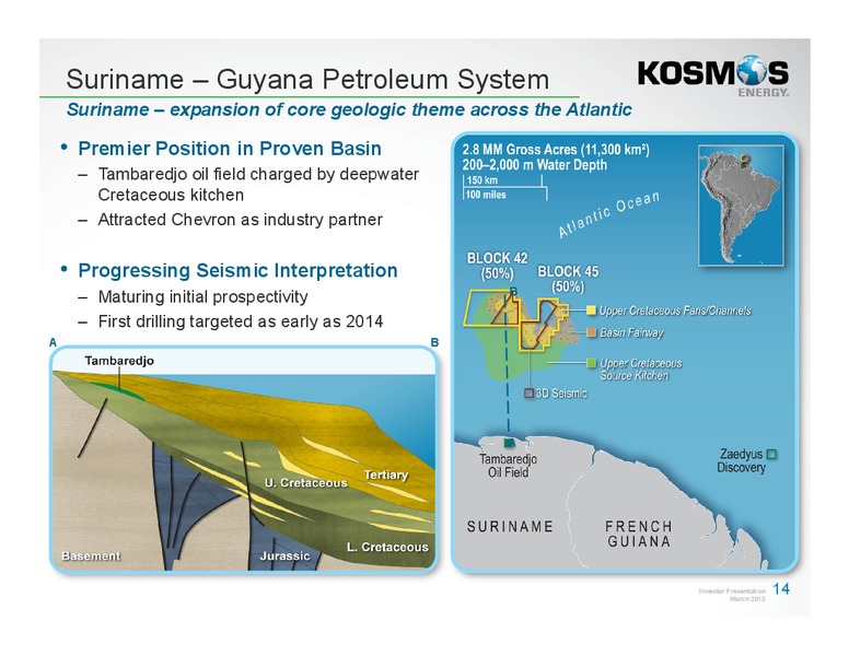 Howard Weil Energy Conference – Kosmos Energy – slide 14