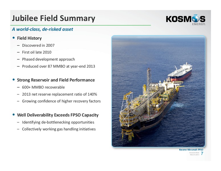 Annual Energy Conference – Kosmos Energy – slide 6