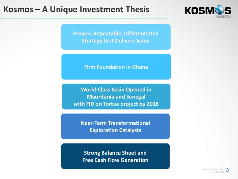 2017 BMO Global Energy Leadership Forum – Kosmos Energy – slide 2