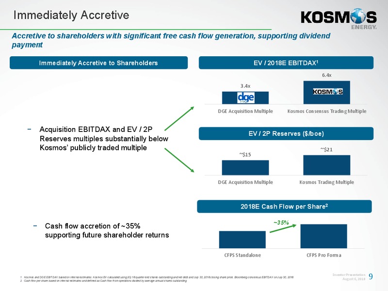 August 2018 Corporate Presenation – Kosmos Energy – slide 10
